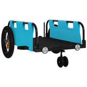 Rimorchio/carrello per bicicletta tessuto Oxford ferro blu 02_0044390
