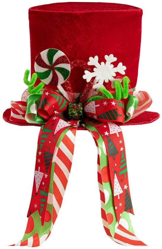 Decorazione di Natale a forma di cappello di Natale - cappello rosso con fiocchetto - decorazione di Natale per la casa - regali di Natale creativi