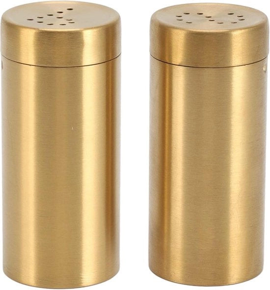 Sale in Acciaio Inossidabile Zuppa Pepe Shaker - Contenitore Erbe Erbe Shaker - Riempiuto Zuppa Polvere - 2 Pezzi.
