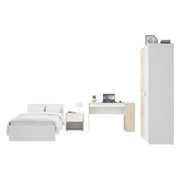 Winnemu, Composizione Camera da Letto 2 Cassetti, 195x96x68h cm Bianco
