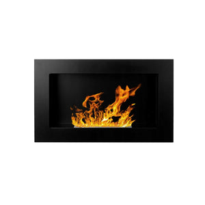 Pisa - Camino a bioetanolo da parete o incasso 65x12xH40 cm