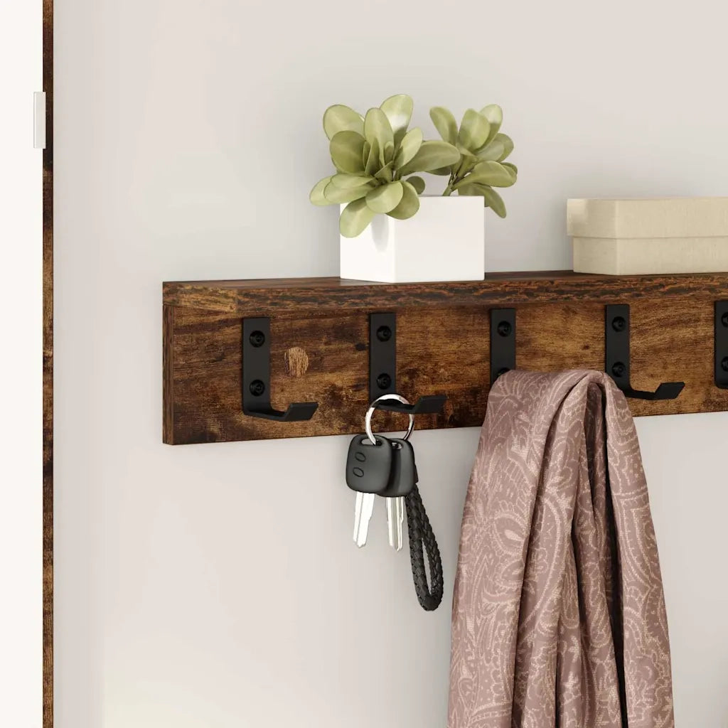Appendiabiti a muro Rovere fum¨¦ 60 x 10,5 x 10,5 cm CFW2699411
