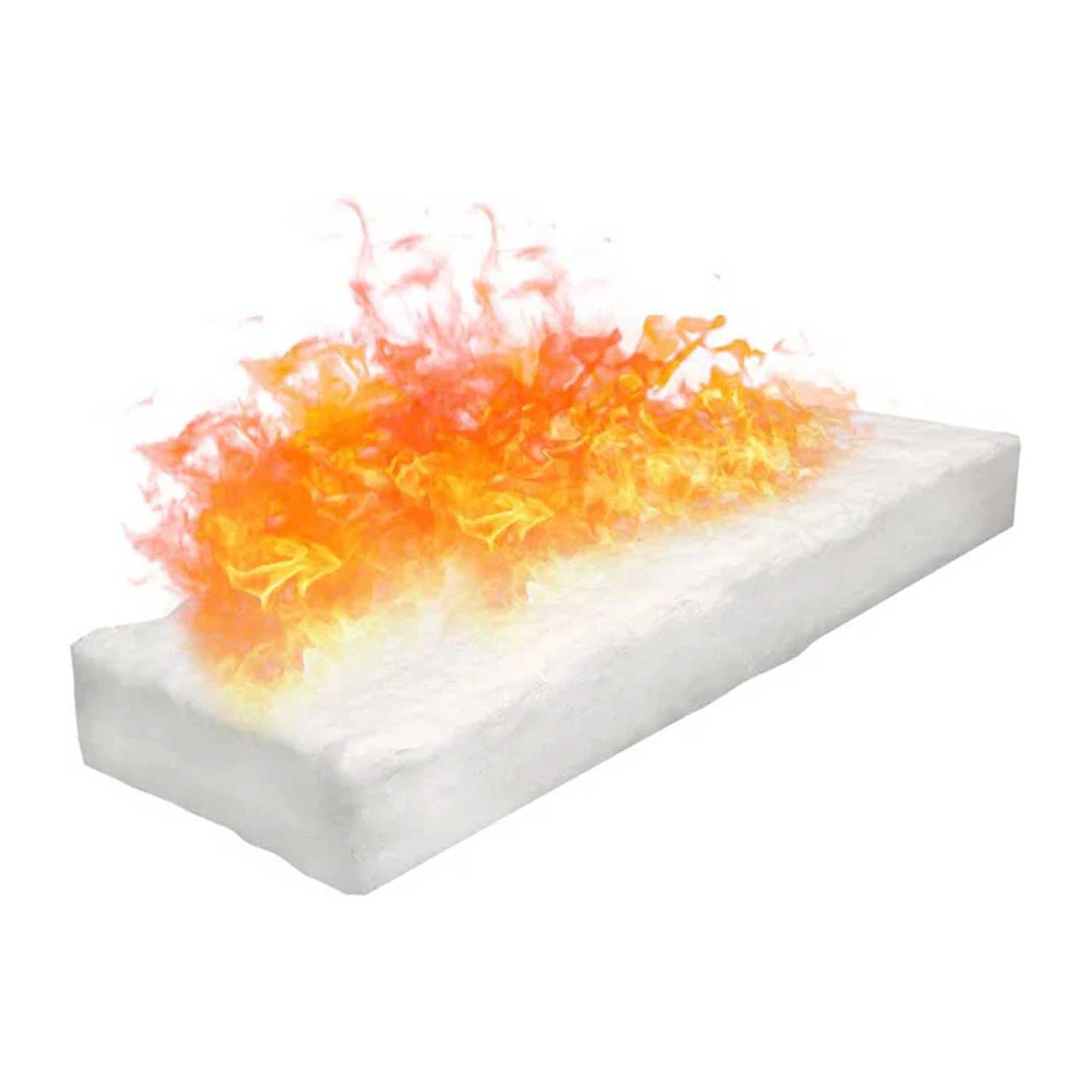 Lana in fibra di ceramica per ricambio bruciatore camino a bioetanolo 30x20xH2,5 cm