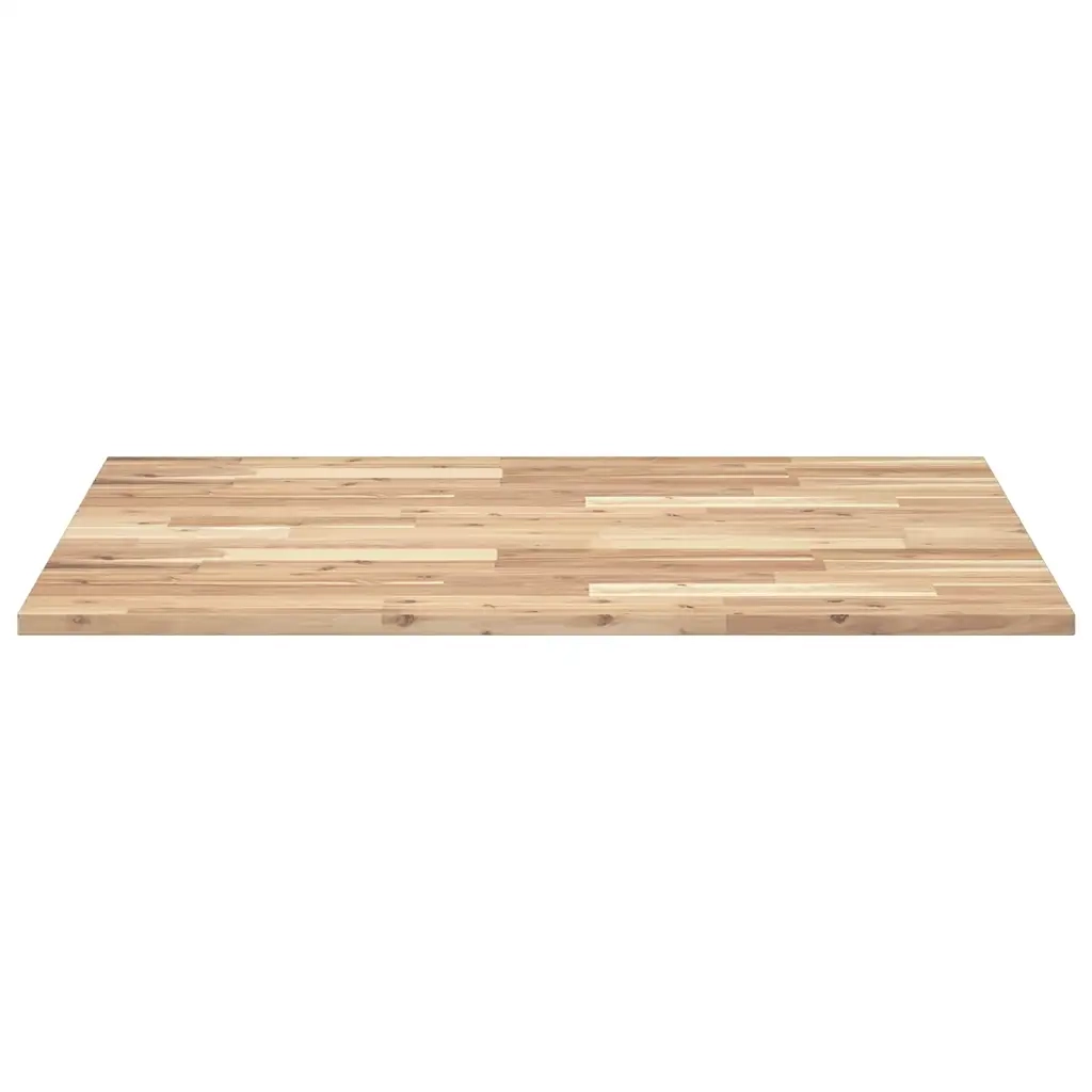 Piano Tavolo | Superficie Tavolo | Piano Scrivania Non Trattato 100x80x2cm Legno Massello Acacia
