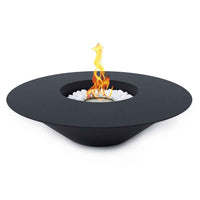 Santorini - Camino a bioetanolo da terra, braciere da giardino ø 60xH15 cm, colore nero