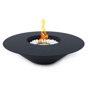 Santorini - Camino a bioetanolo da terra, braciere da giardino ø 60xH15 cm, colore nero