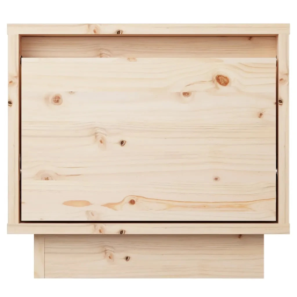Comodini 2 pz 35x34x32 cm in Legno Massello di Pino 813396