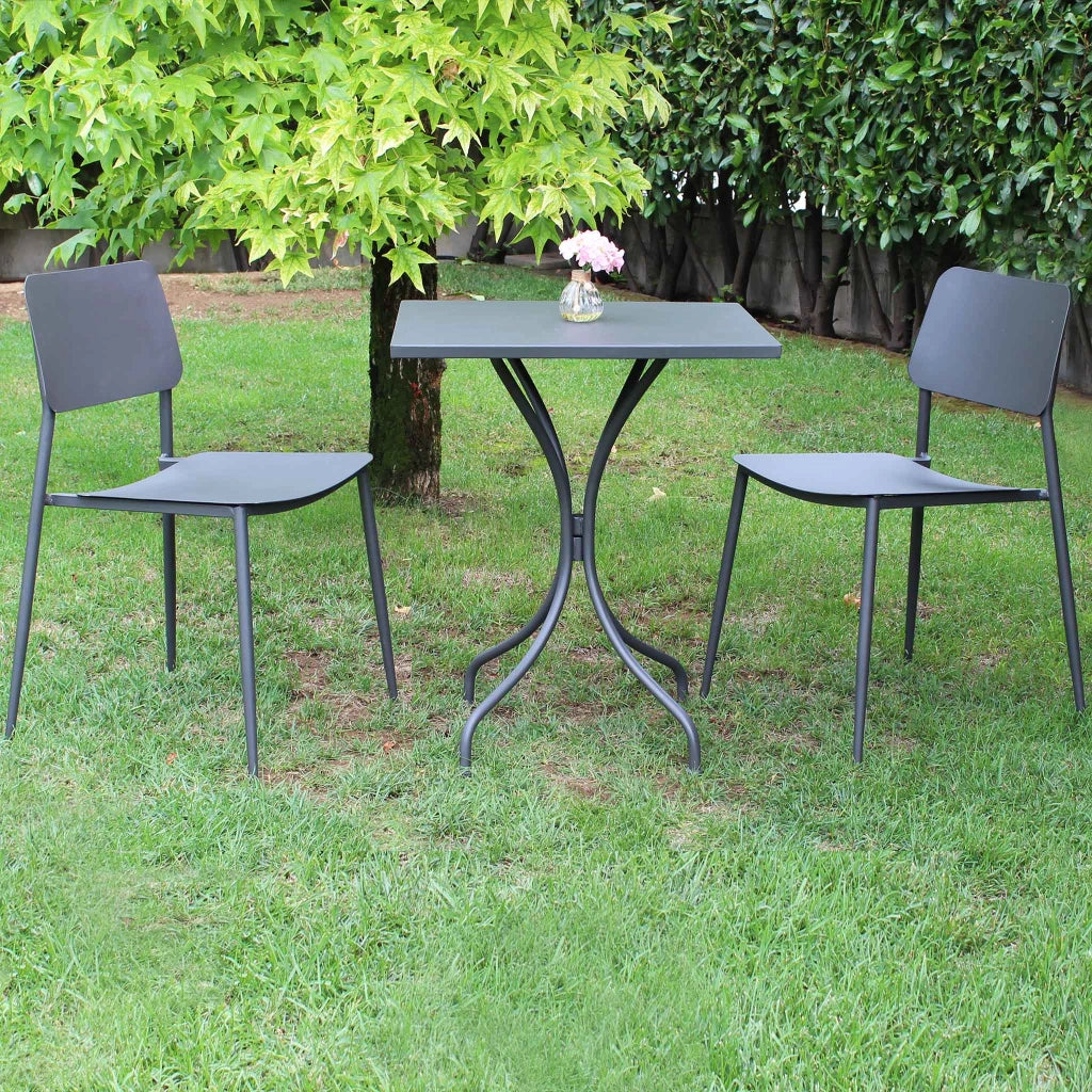 Tavolo da Giardino in Acciaio cm 60x60x172 - LUCKY