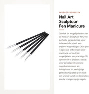 Strumento per manicure in silicone - 5 pezzi - tecnica 3D - linee - mani - peso 26 g