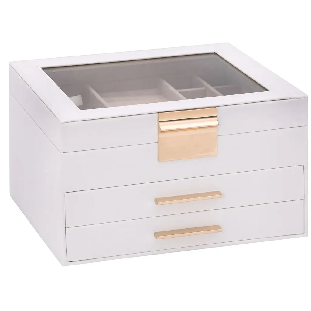 Portagioie 3 Strati Bianco 23x20,5x14 cm