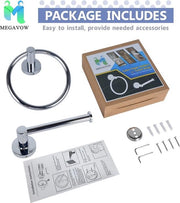 Set di supporto per carta igienica e asciugamani in acciaio inossidabile - 2 pezzi da montare sulla parete hardware-accessori per bagno cucina