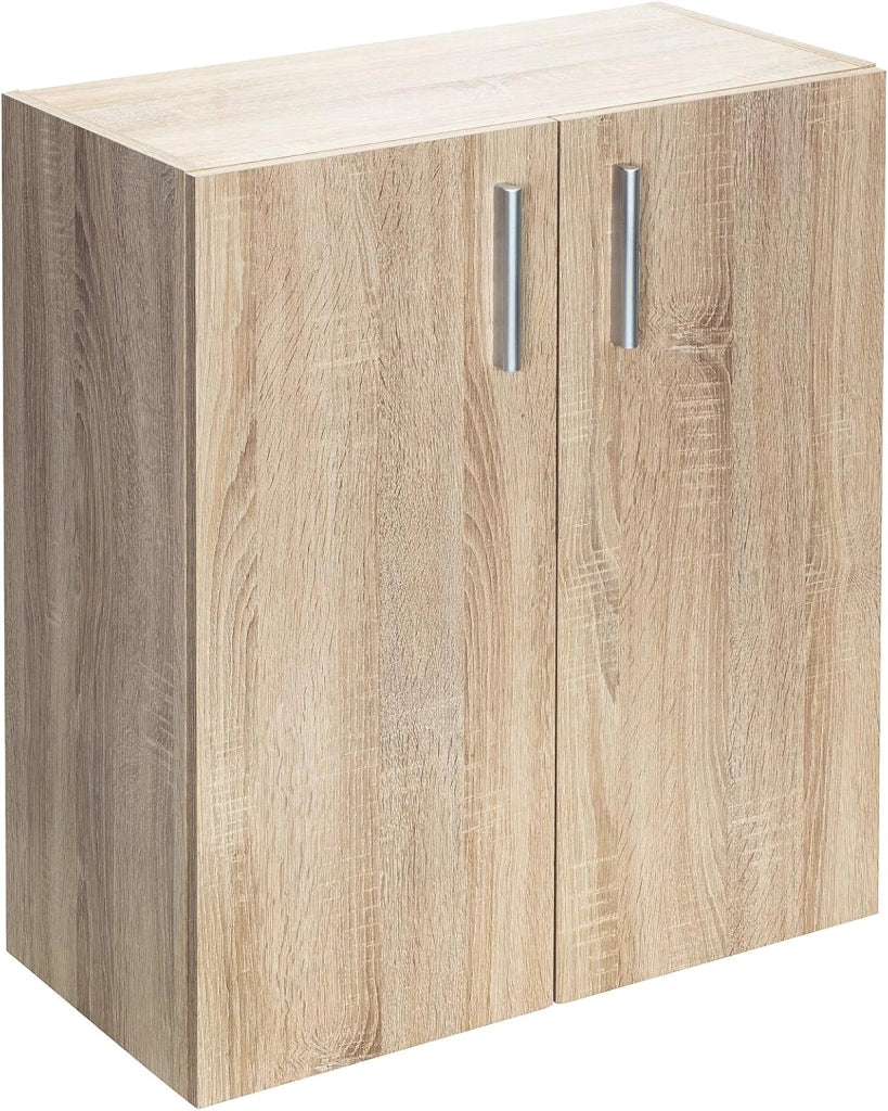 ® Mobiletto Ingresso Vela a 2 Ante con Ripiani 115,5x60x30cm Credenza Comò Armadietto Multiuso Ufficio Cassettiera Mobile Entrata Mobiletti