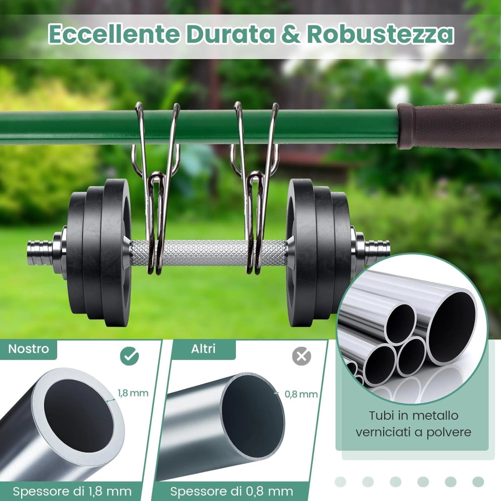 Rastrello Livellatore per Prato, Attrezzo per la Livellatura del Prato con Manico Ergonomico, Livellatrice per Giardino, Cortile, Campo da Golf, Fattoria e Pascolo (Verde 91 x 25 cm)