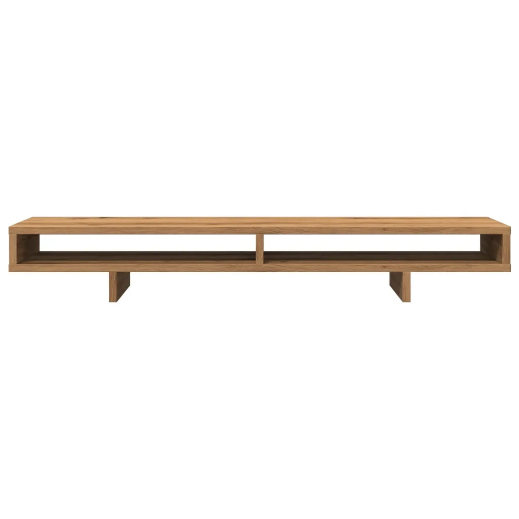 Supporto per Monitor Rovere Artigianale 100x27x15 cm Truciolato 854759