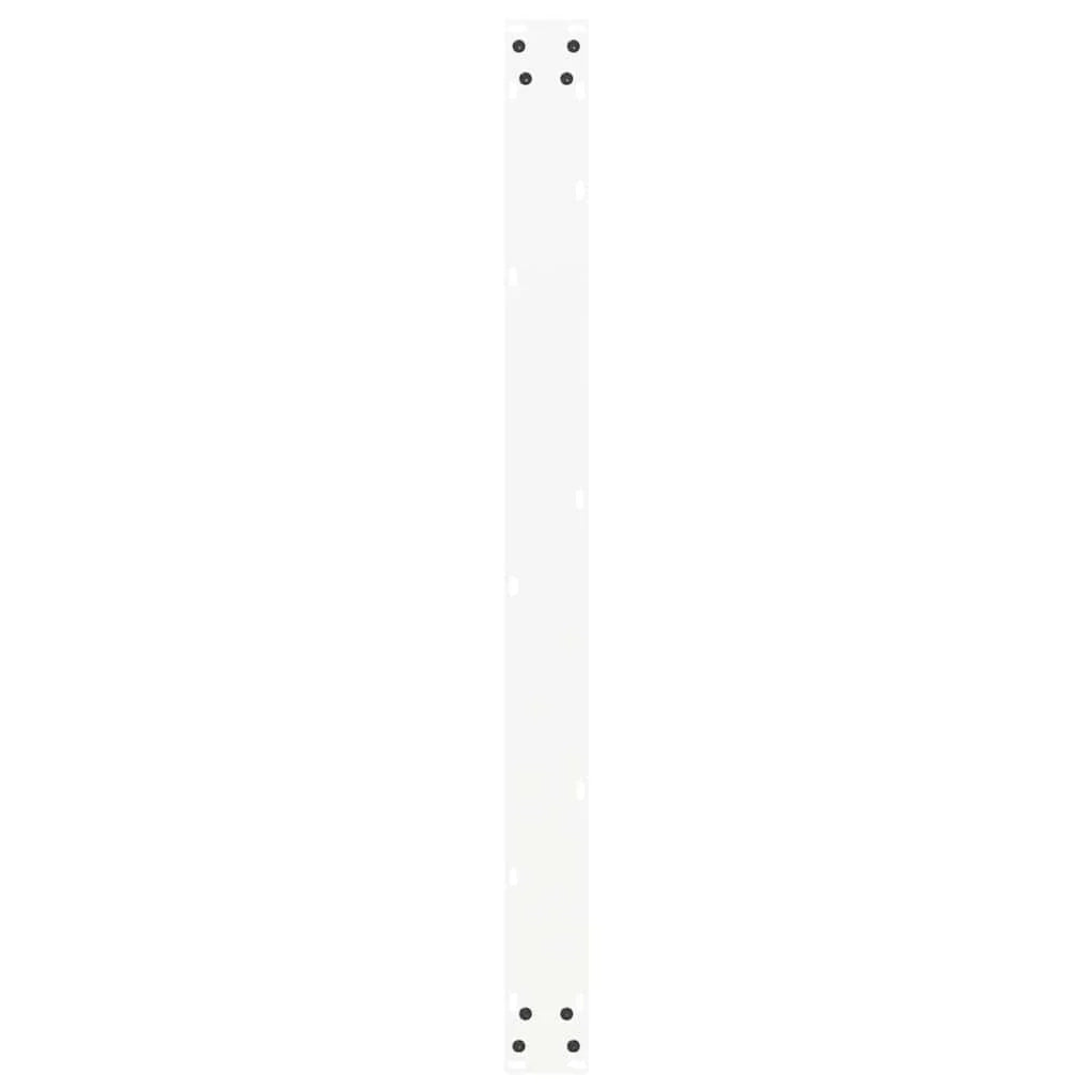 Set di 2 gambe per tavolo da pranzo a forma di U 100 x 72-73 cm design moderno con piedini regolabili acciaio bianco 02_0057437