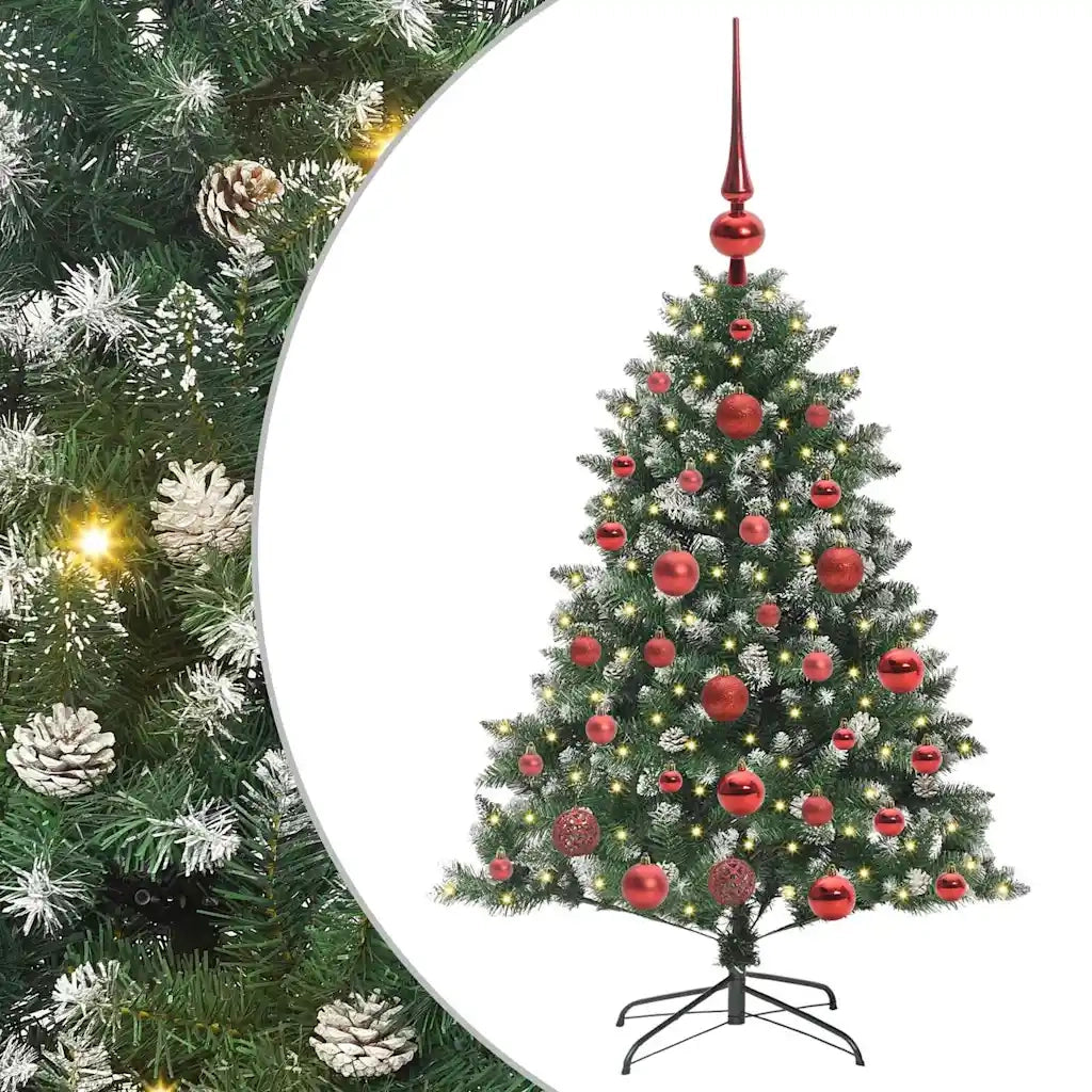Albero di Natale artificiale con 150 LED Verde 120 cm 3395209