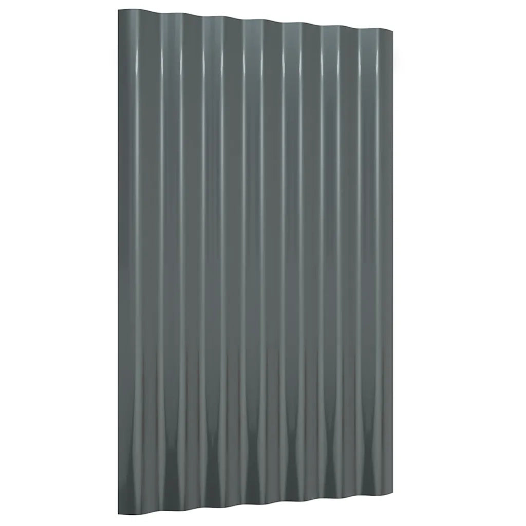 Pannelli Tetto 36pz Acciaio Zincato 60x36 Antracite 319131