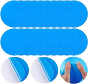 Sticker di riparazione in PVC - Riparazione gonfiabile - Riparazione sport acquatico - Impermeabile autoadesivo - 20 pezzi - Blu