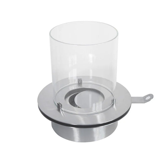 Bruciatore a bioetanolo per camino 3 L, in acciaio inox e vetro temperato ø35 cm