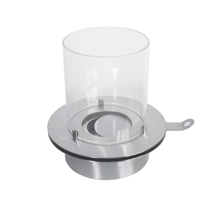 Bruciatore a bioetanolo per camino 3 L, in acciaio inox e vetro temperato ø35 cm