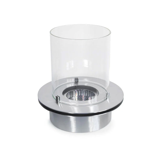 Bruciatore a bioetanolo per camino 3 L, in acciaio inox e vetro temperato ø35 cm