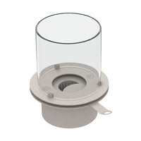 Bruciatore a bioetanolo per camino 1,5 L, in acciaio inox e vetro temperato ø25 cm