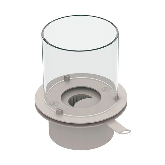 Bruciatore a bioetanolo per camino 1,5 L, in acciaio inox e vetro temperato ø25 cm