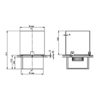 Bruciatore a bioetanolo per camino 1,5 L, in acciaio inox e vetro temperato ø25 cm