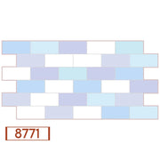 Pannelli 3D Rivestimento a parete in PVC effetto pietra, mosaico, legno Realistici e isolanti. - 8771 (mis.964x484mm)