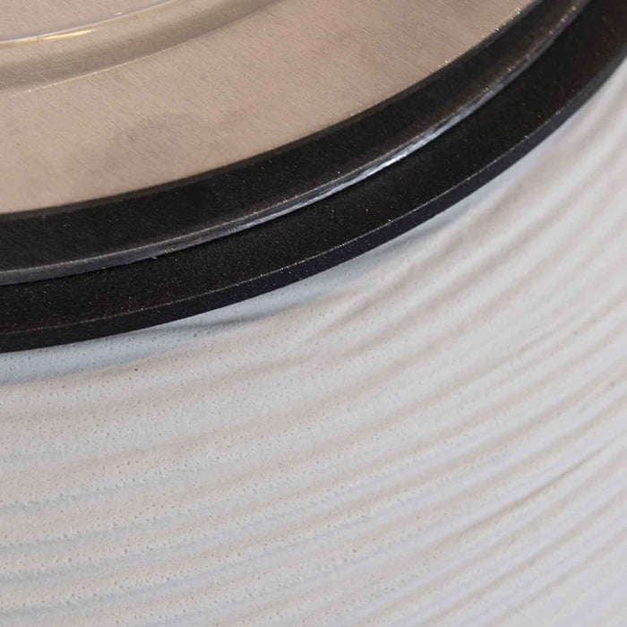 Botticelli - Camino a bioetanolo da terra, braciere da giardino ø 40xH54 cm, colore bianco