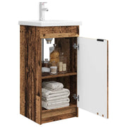 Mobile da bagno con Lavabo | Armadio Lavabo Legno antico 42 x 40 x 84,5 cm
