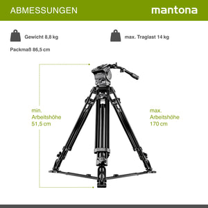 Mantona Treppiede video Dolomit 4000, 170cm