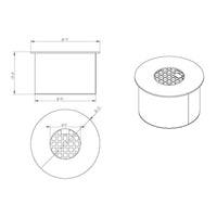 Bruciatore a bioetanolo per camino 1,5 L, in acciaio inox ø17 cm