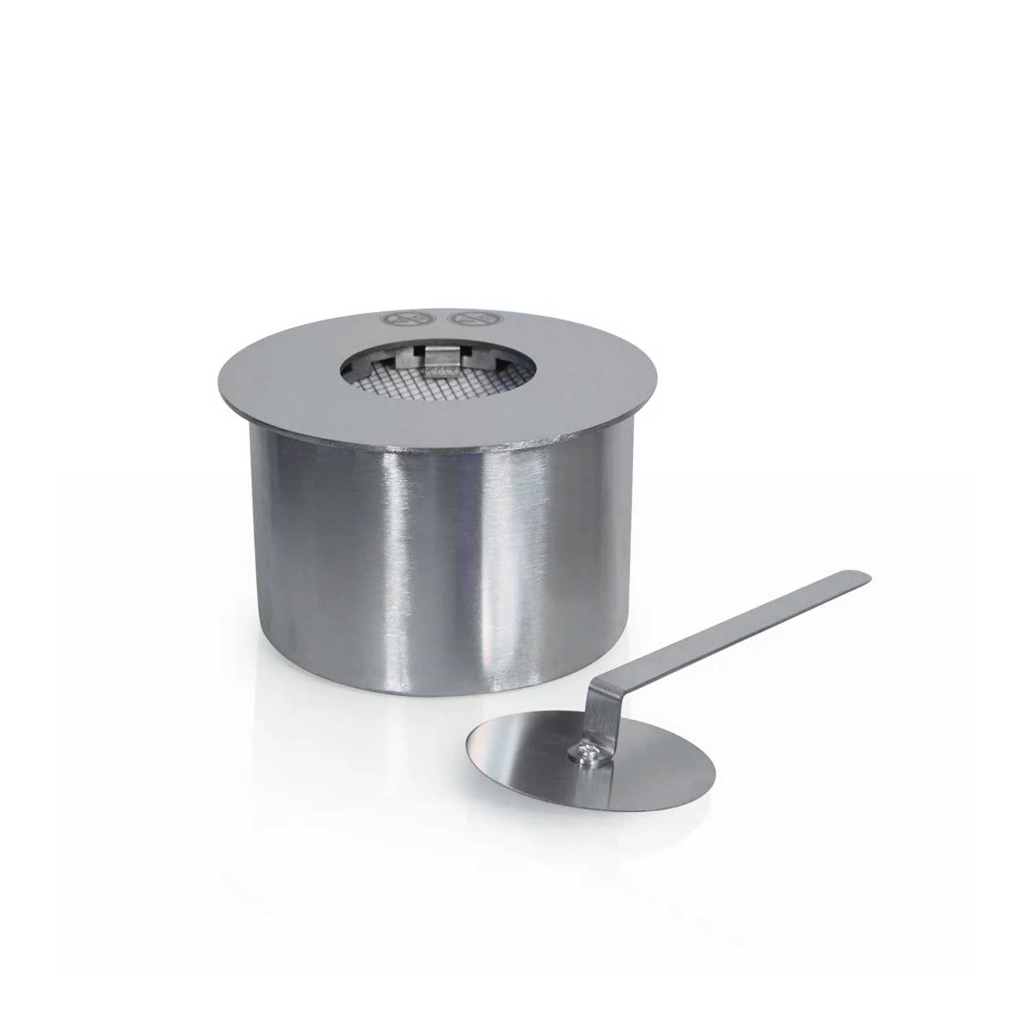 Bruciatore a bioetanolo per camino 1,5 L, in acciaio inox ø17 cm