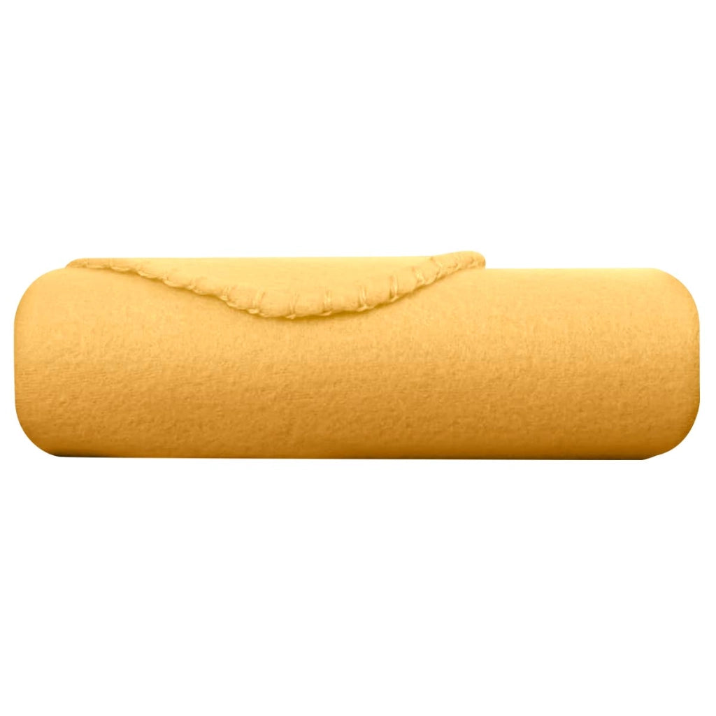 Coperta in morbido pile 130x170 cm calda per divano e letto Arancione Inny