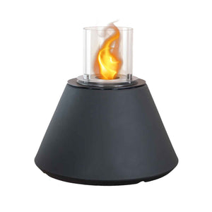 Stromboli - Camino a bioetanolo da terra, braciere da giardino ø 60xH56 cm, colore grigio