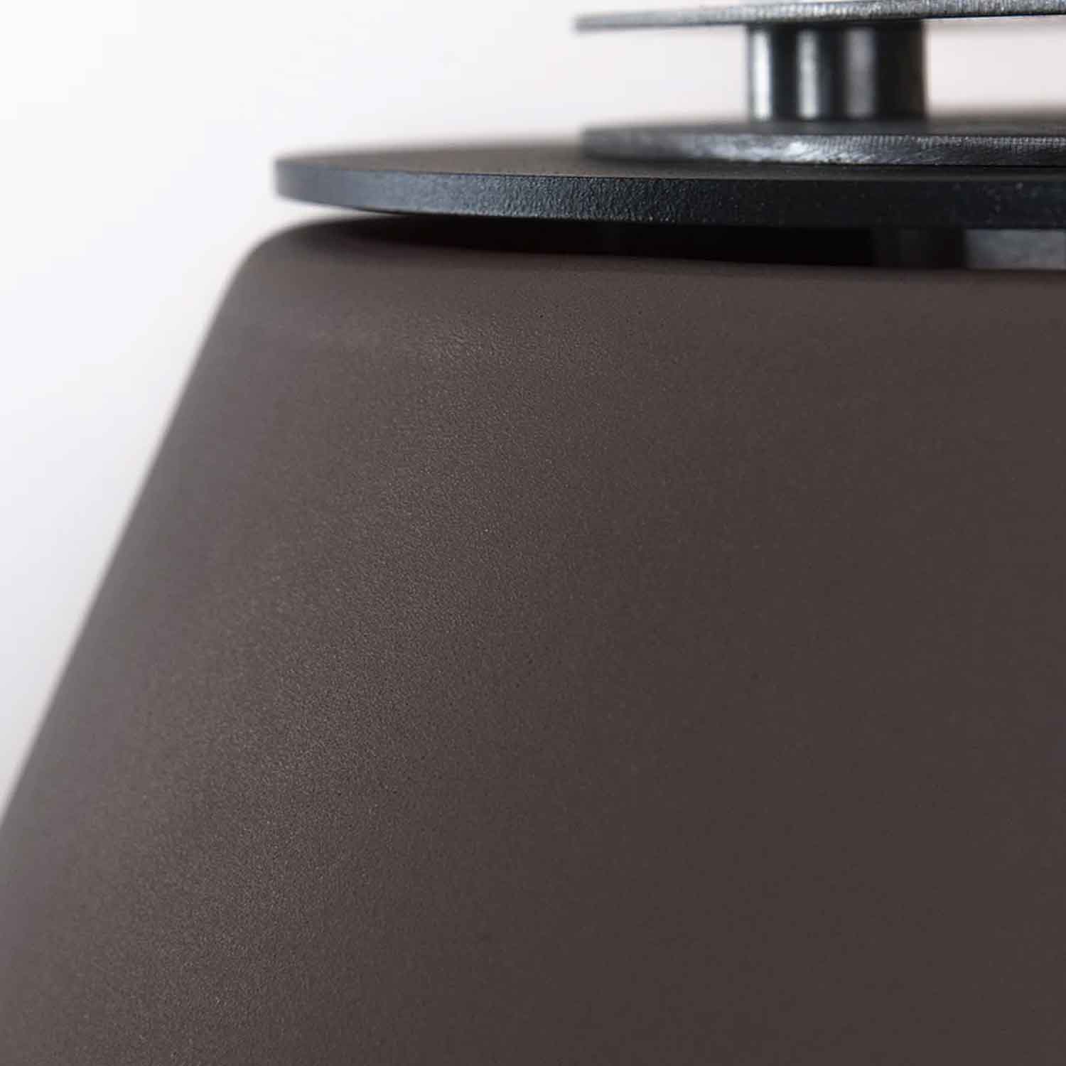 Stromboli - Camino a bioetanolo da terra, braciere da giardino ø 60xH56 cm, colore tortora