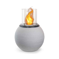 Botticelli - Camino a bioetanolo da terra, braciere da giardino ø 40xH54 cm, colore beige