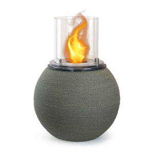 Botticelli - Camino a bioetanolo da terra, braciere da giardino ø 40xH54 cm, colore verde