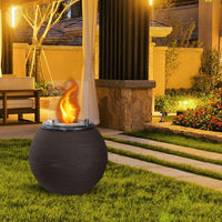 Botticelli - Camino a bioetanolo da terra, braciere da giardino ø 40xH54 cm, colore marrone