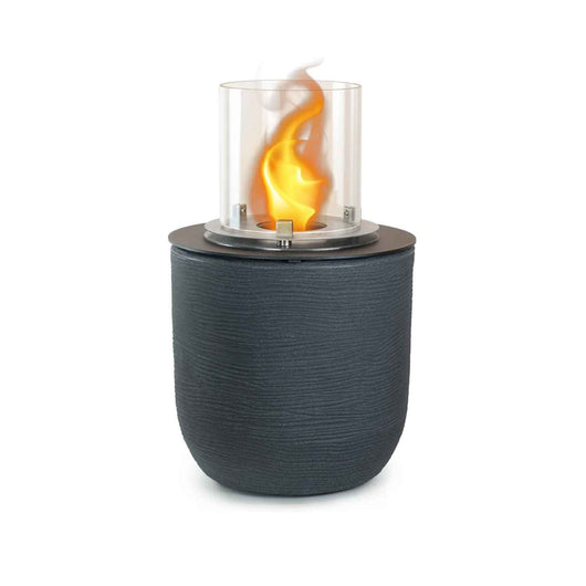 Raffaello - Camino a bioetanolo da terra, braciere da giardino ø 35xH55 cm, colore grigio
