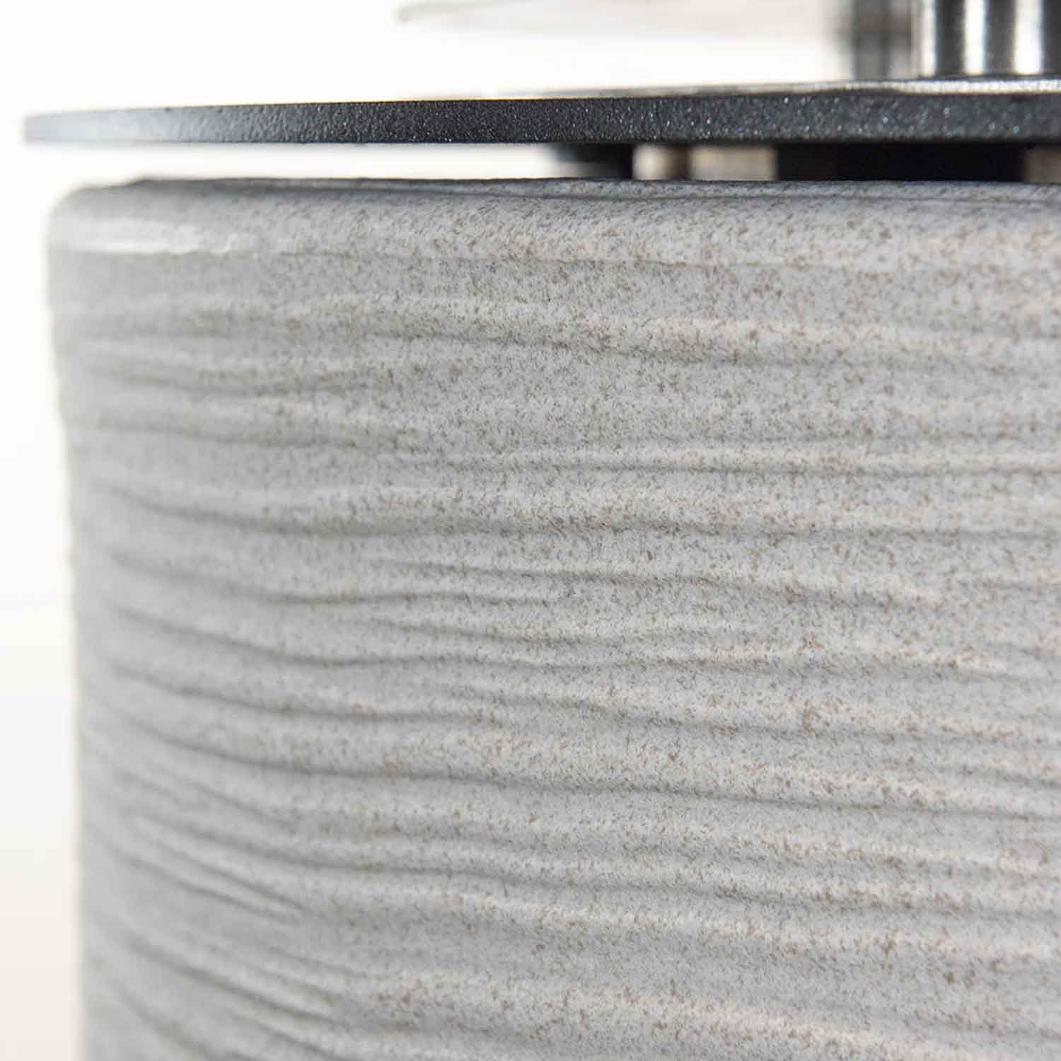 Raffaello - Camino a bioetanolo da terra, braciere da giardino ø 35xH55 cm, colore beige