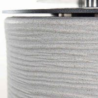 Raffaello - Camino a bioetanolo da terra, braciere da giardino ø 35xH55 cm, colore beige