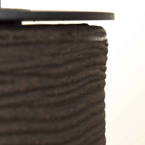 Raffaello - Camino a bioetanolo da terra, braciere da giardino ø 35xH55 cm, colore marrone