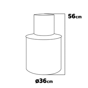 Modigliani - Camino a bioetanolo da terra, braciere da giardino ø 36xH56 cm, colore beige