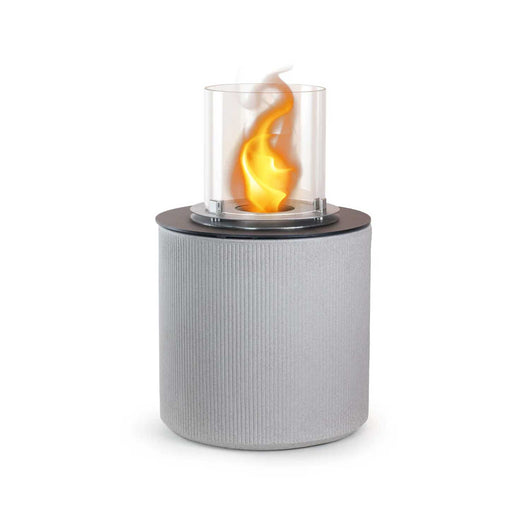 Modigliani - Camino a bioetanolo da terra, braciere da giardino ø 36xH56 cm, colore beige