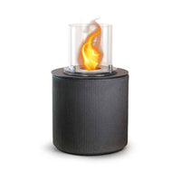 Modigliani - Camino a bioetanolo da terra, braciere da giardino ø 36xH56 cm, colore grigio