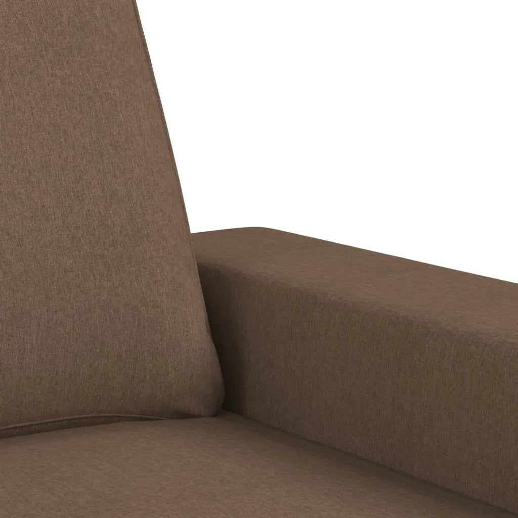Divano | Divano da soggiorno | Sofa a 2 Posti Marrone 140 cm in Tessuto