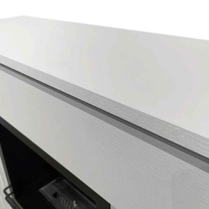 Bellini - Camino a bioetanolo da terra 96x35xH96 cm, bianco