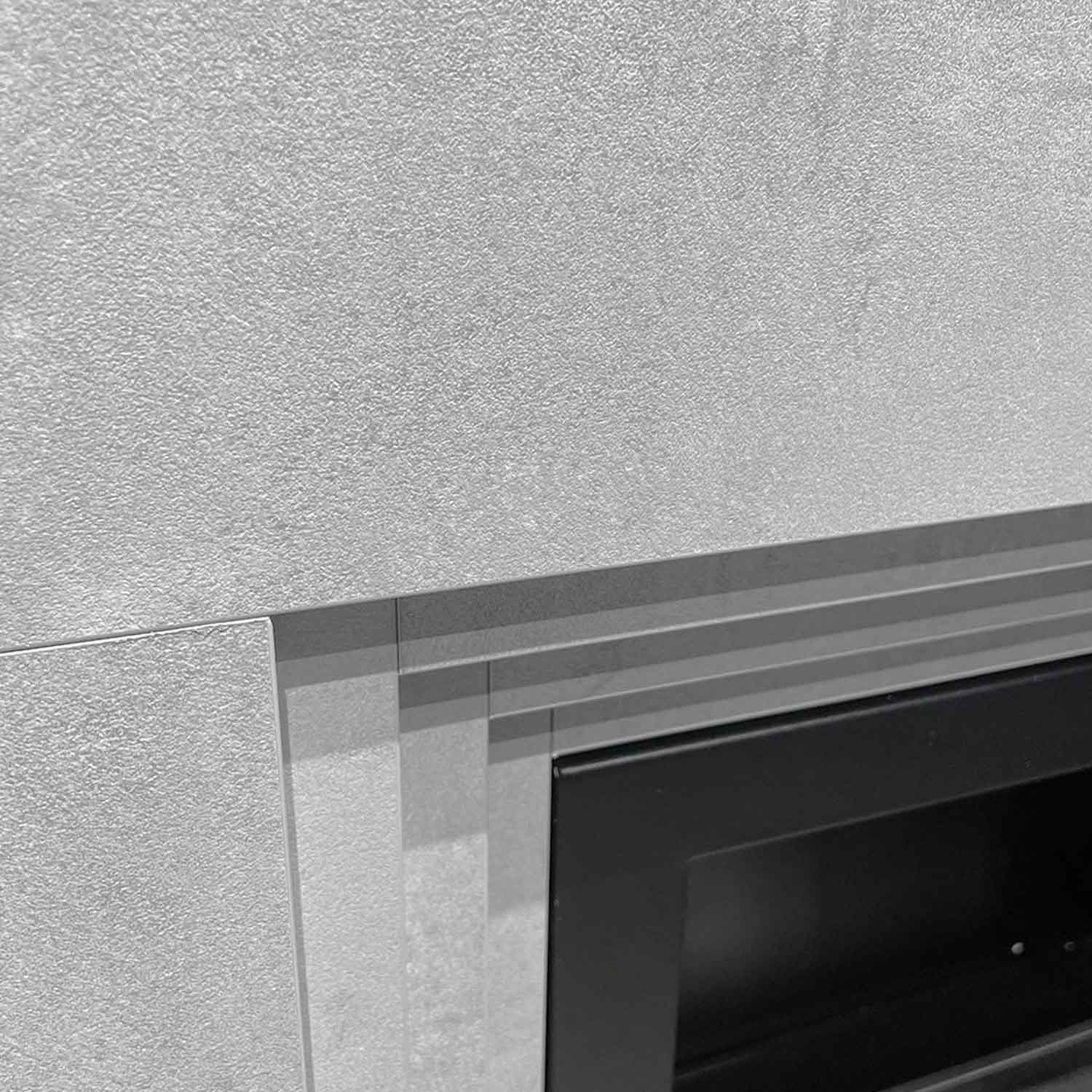 Bellini - Camino a bioetanolo da terra 96x35xH96 cm, effetto cemento